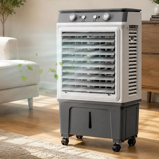 Climatiseur, 30 L, industriel, 3 vitesses, oscillation, grand réservoir, Rafraîchisseur d'air avec Réservoir de 30L, Rafraîchisseur D'air par