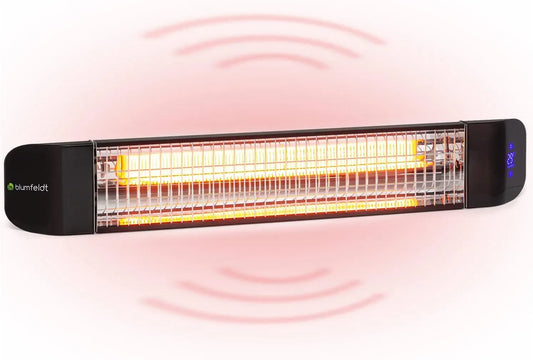 Klarstein CO2 Radiateur électrique, 2400 W, extérieur, minuteur, Wi-Fi, Affichage LED, d'Appoint Econome, Smart WiFi App
