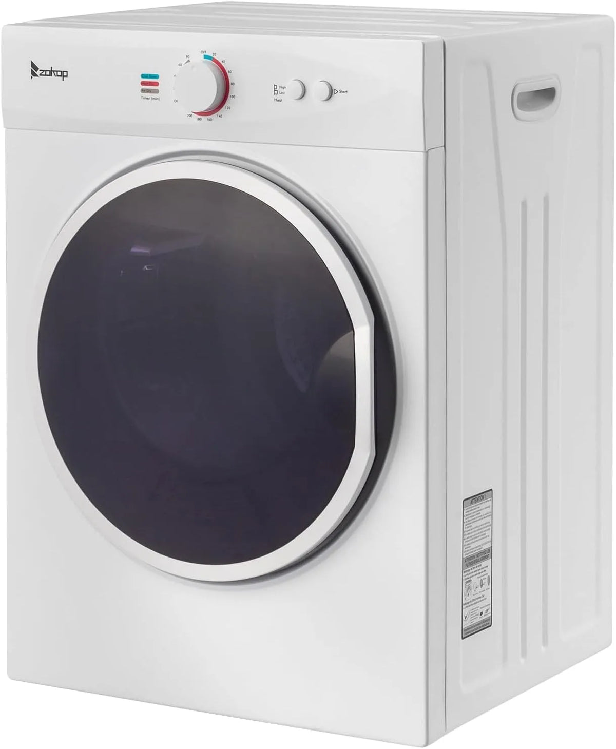Sèche-linge, 1020 W, 3 kg, avec affichage pour différents modes de séchage, seche-linge