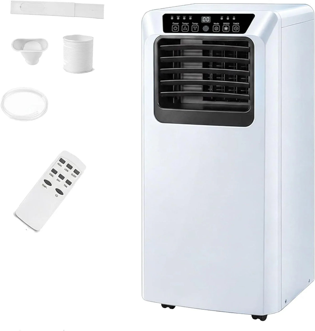 Climatiseur, portable, minuteur, Écran LED et Température Réglable, 3 Modes de Refroidissement avec Télécommande