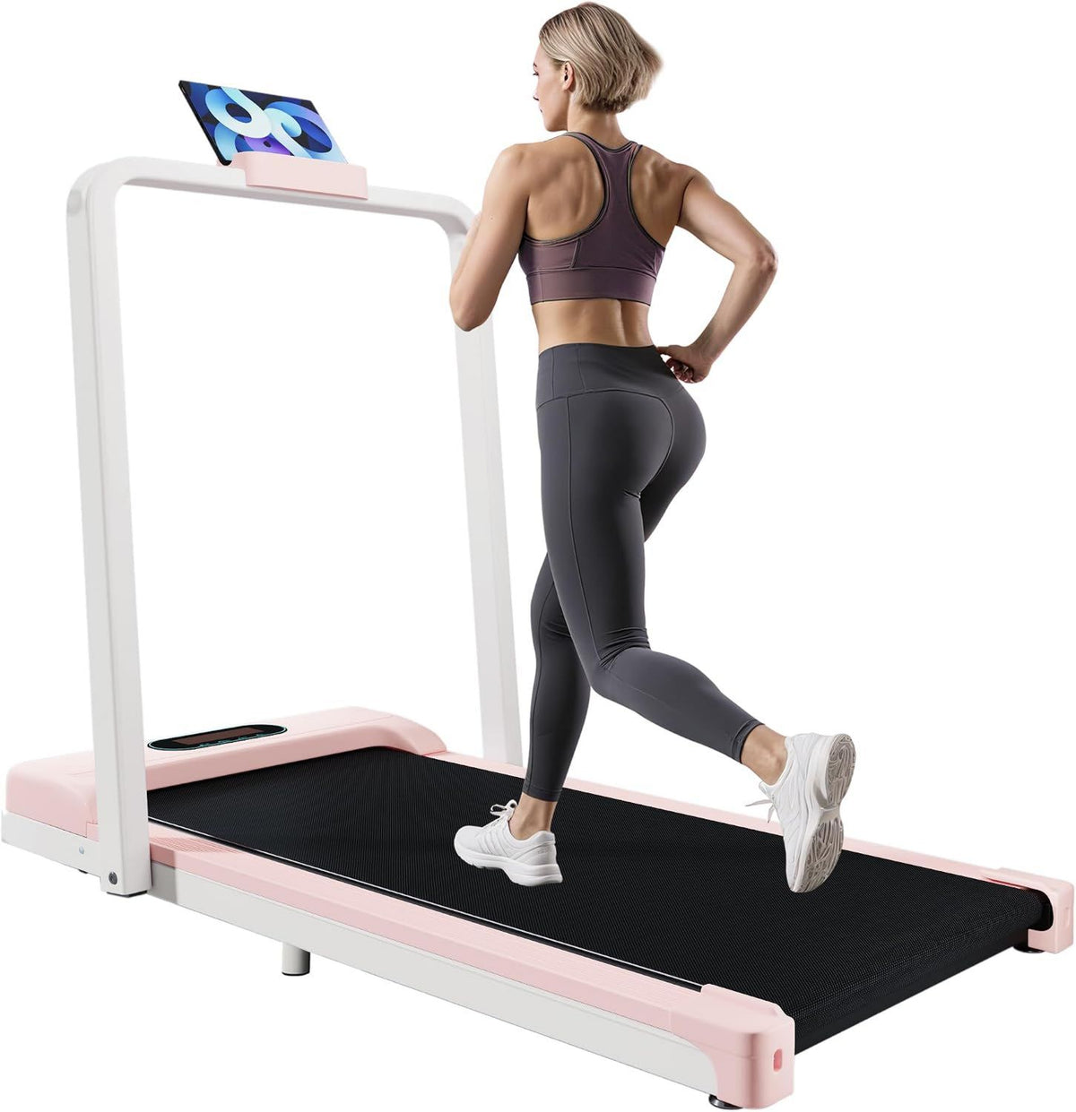 Tapis de course - pliable, connexion Bluetooth, 38 x 100cm, 90KG, 1.0PS, Gecheer MS304438AAB