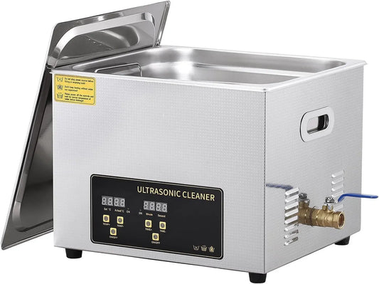 cuve de nettoyage à ultrasons, Nettoyeur, 10 L, minuteur, professionnel, acier inoxydable, pour Nettoyage Dispositifs Médicaux