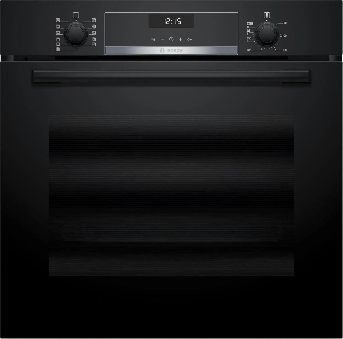 Bosch HBG557EB3 Four électrique, encastrable, effet 3D, écran LCD, noir, 10 recettes auto, Commande avec display LCD, Série 6, HotAir 3D, Nettoyage