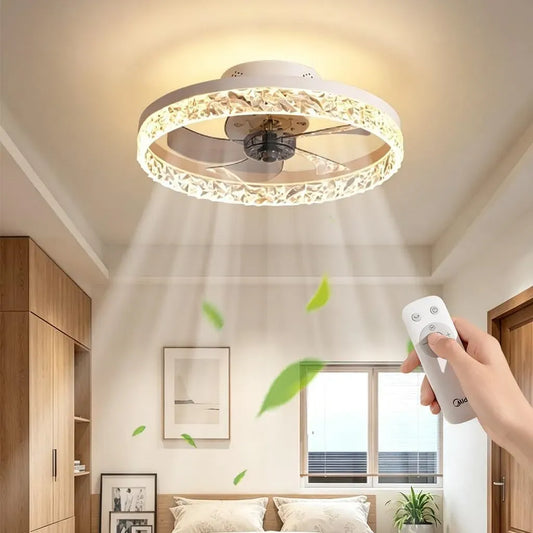 Ventilateur, 30 W, décoration de salon, blanc, AB-White