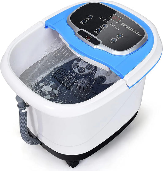 Radiateur électrique, DREAMADE, rouge, appareil de chauffage, Bain de Pieds Electrique Massage