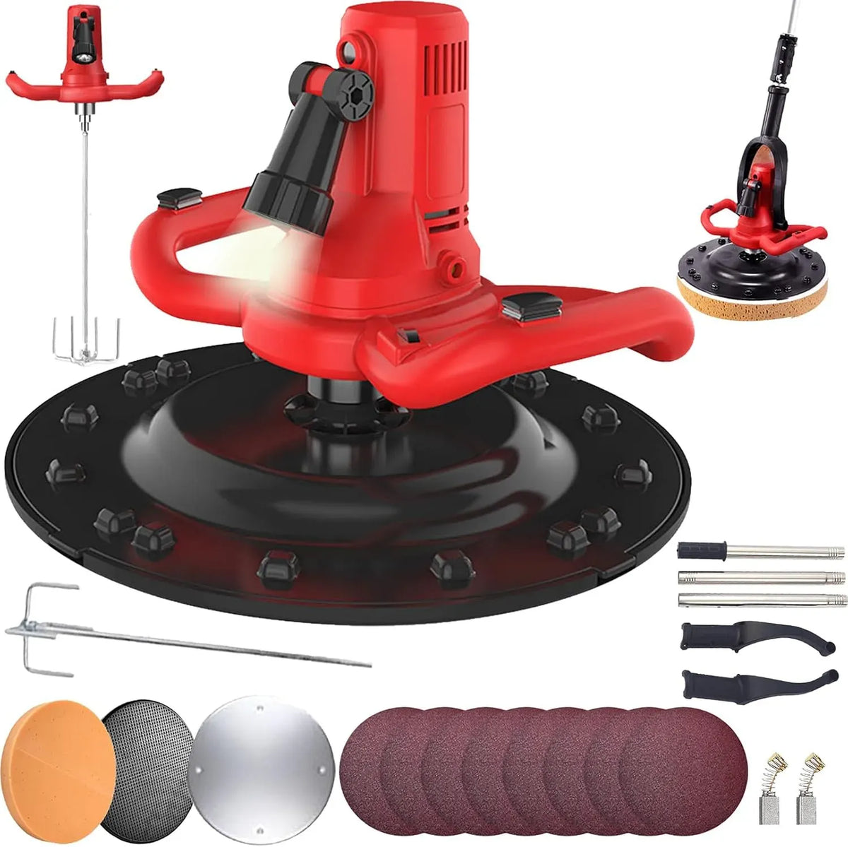 Machine à Lisser, 1680 W, 380 Mm, éclairage LED, 6 Vitesses