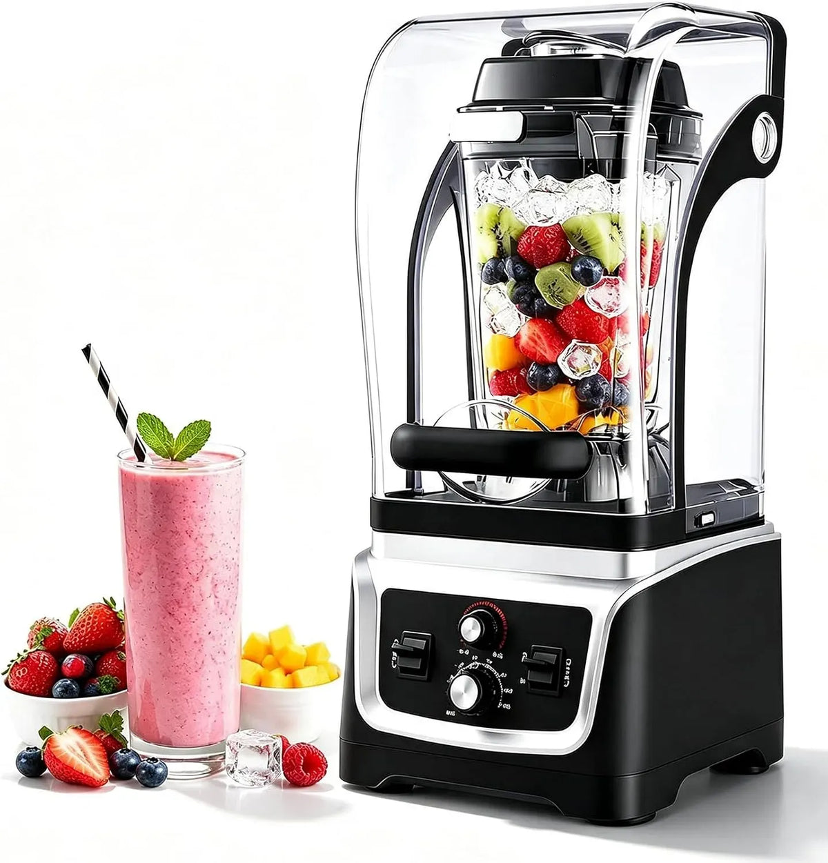 Machine À Lait, 5 L, 2300 W, minuteur, professionnel, pour Milkshakes