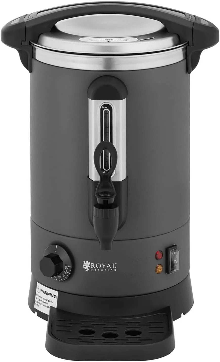 Distributeur, 6,1 L, gris, Distributeur d'eau chaude 6,1 litres 1500 watts plateau d'égouttage gris 14_0004292