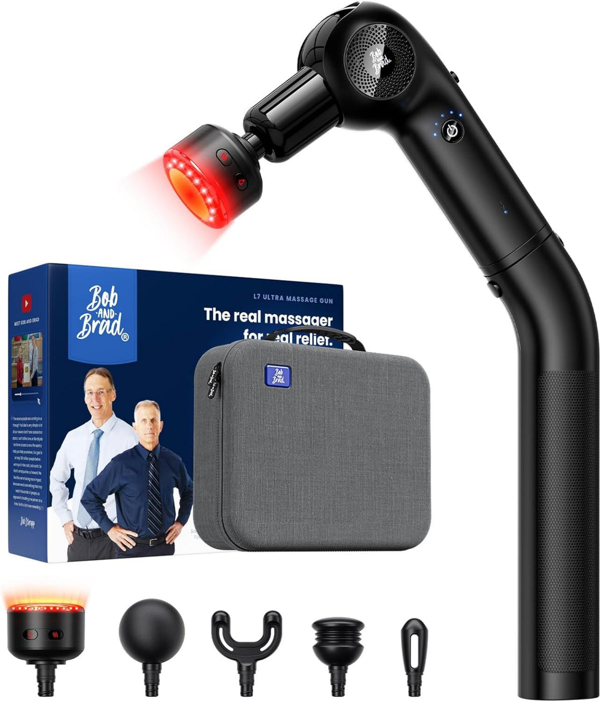 Pistolet de massage – fonction chauffante, format portable, BOB