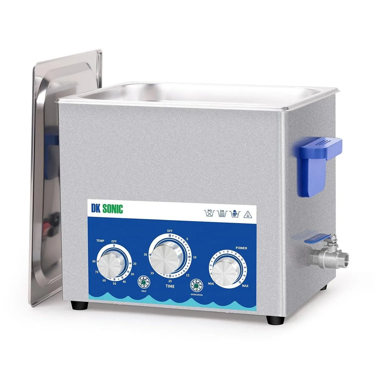 cuve de nettoyage à ultrasons, Nettoyeur, 10 L, 240 W, pour Carburateurs avec Fonction de Réglage de la Puissanc
