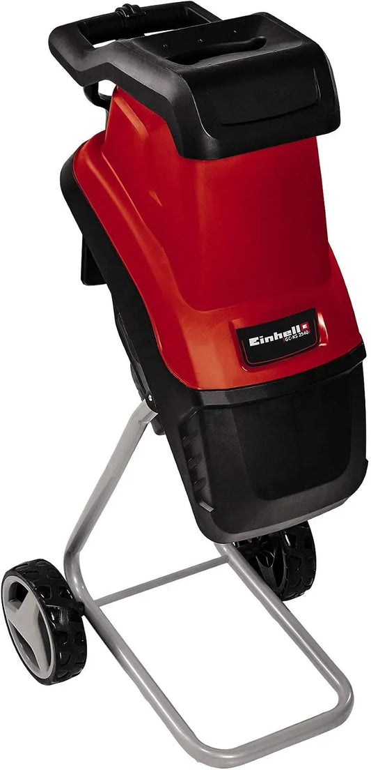 Einhell KS 2540 Livré équipé de un sac, 2 Lames Réversibles en Acier Spécial, Broyeur de végétaux à lames GC-, sac de de ramassage 55L