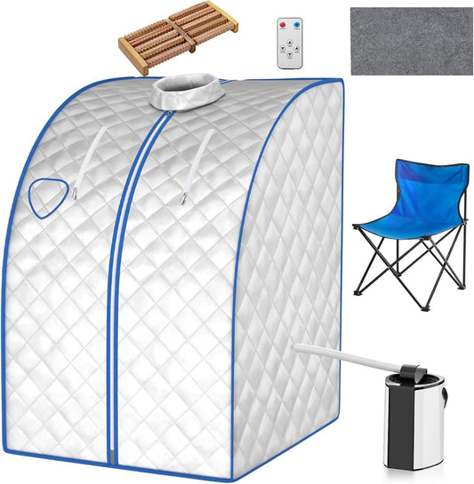 Sauna vapeur portable – réglable, avec télécommande, format portable, 78 x 87 x 100 cm, 1000 W, HOMASIS