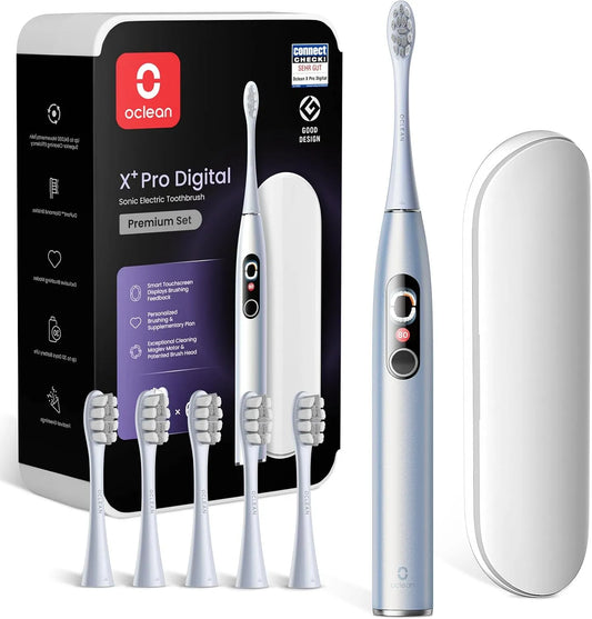 Brosse, brosse à dents rechargeable, 8 foyers, minuteur, 3 Modes, argenté
