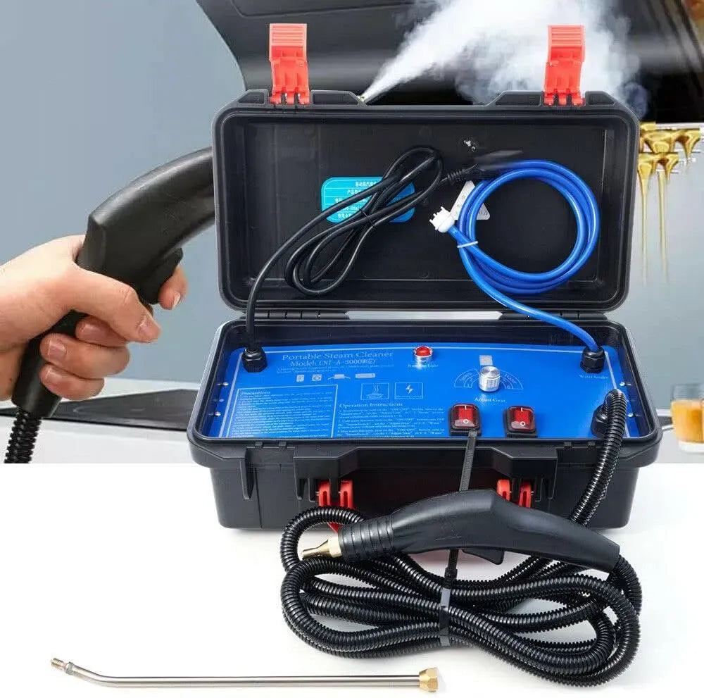 Nettoyeur vapeur, 3000 W, ménage Steam Cleaner 3-5 bars, Nettoyant vapeur pour voiture