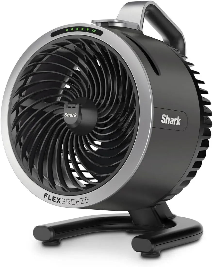 Rafraîchisseur d'air FA050EU, portable, extérieur, silencieux, Shark FlexBreeze HydroGo, Ventilateur brumisateur portable, 5 réglages de vitesse