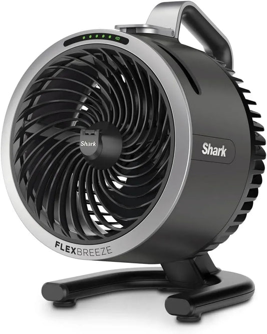 Rafraîchisseur d'air FA050EU, portable, extérieur, silencieux, Shark FlexBreeze HydroGo, Ventilateur brumisateur portable, 5 réglages de vitesse