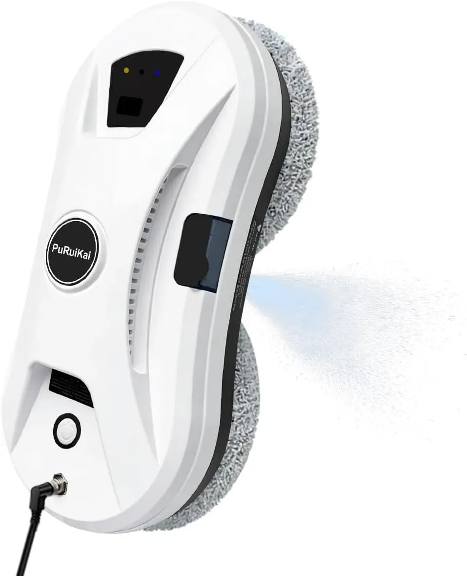 Robot, 3 modes, blanc, pour fenêtres, Robot Lave-vitres Automatique