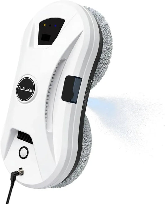 Robot, 3 modes, blanc, pour fenêtres, Robot Lave-vitres Automatique